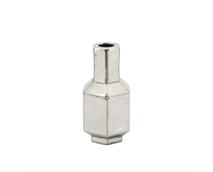 Candle holder Axis small - silver | BY-BOO