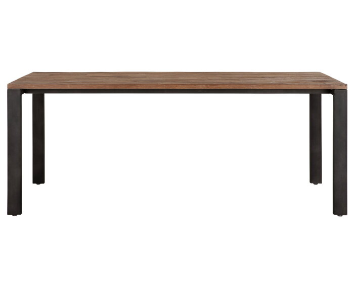 Dining table Tracks,78x200x90 cm, 3 cm recycled teakwood top