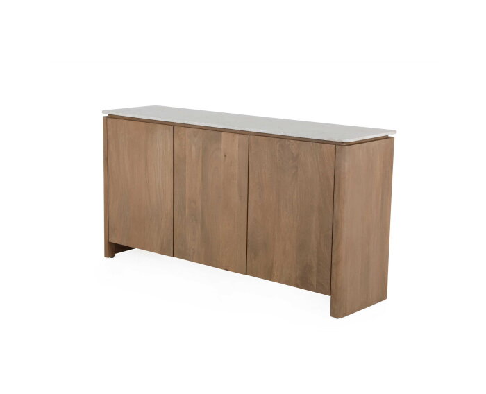 Bovenblad Tv meubel Dallas Beige Marmer 165 cm