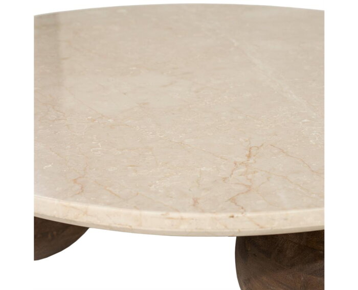 Salontafel Babs 89x89cm - bruin | Eleonora