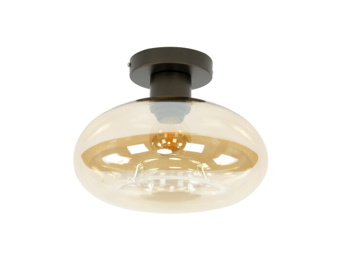 Plafondlamp Soll 1L - Amber glas
