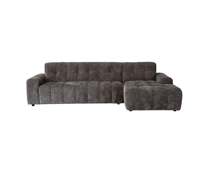 Memphis 3-AL + Chaise R - Haga 16 charcoal