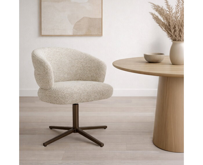 Eetkamerstoel Blake Beige - 69x65x81 cm
