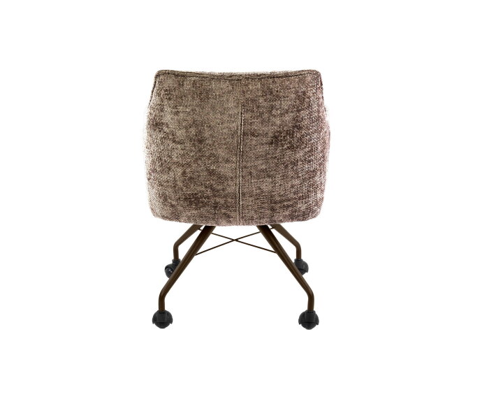 Armstoel Raster wieltjes VPE2 - Hoven champagne - brons