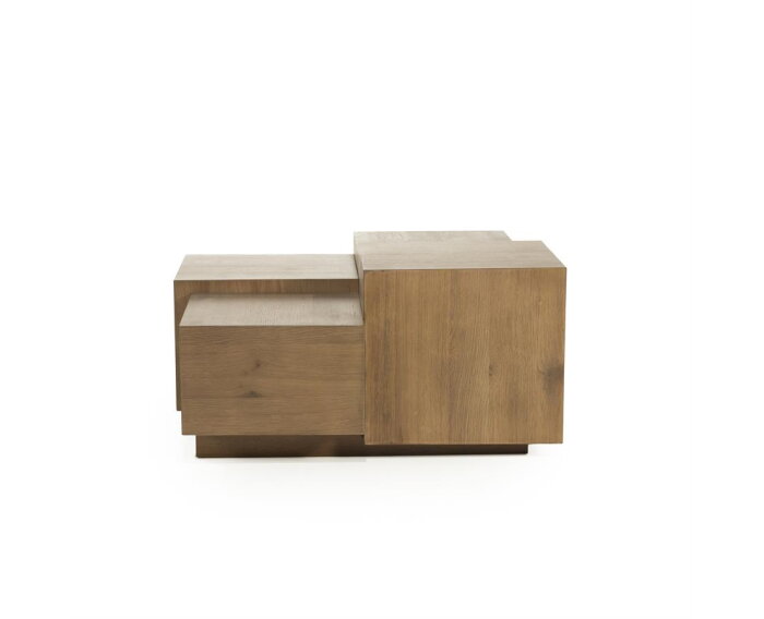 Salontafel Quinten vierkant 80x80cm - bruin | Eleonora