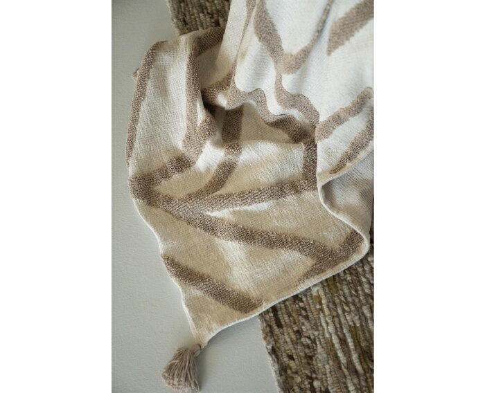 Plaid Majani 170x130cm - taupe | BY-BOO
