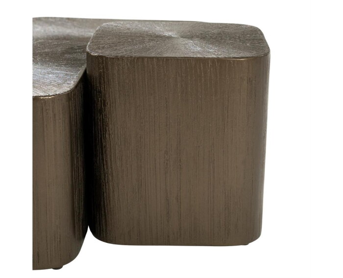 Salontafel set Silva 55x55cm - bruin | Eleonora