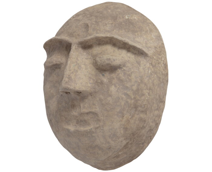 Mask Wanddeco Papier Mache Bruin Melange - BePureHome