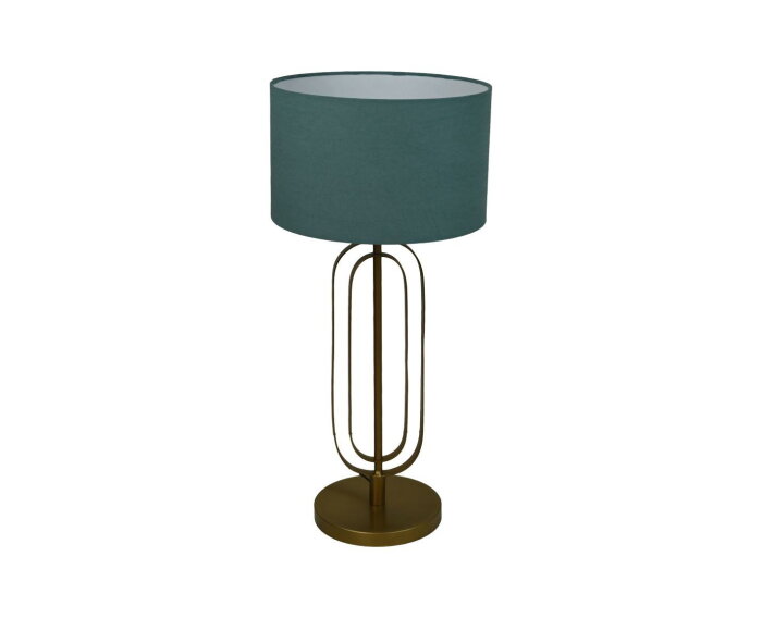 Ronde lampenkap - ø32x20 - Blauw - Katoen