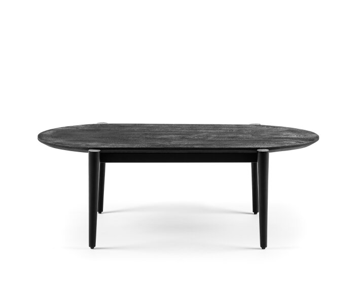 Salontafel ovaal, 120x60 cm, Z340 zwart