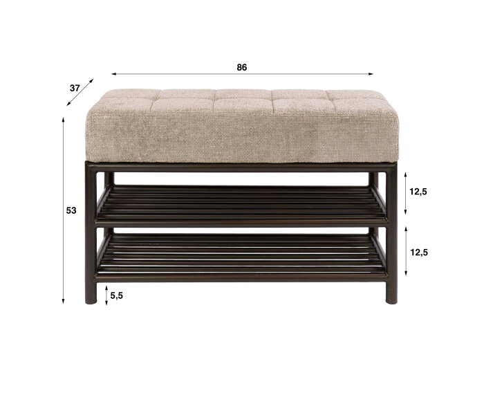 Schoenenbank Terra 85 - Drift brown