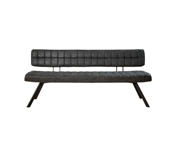 Eetkamerbank Steve 180 cm - zwart