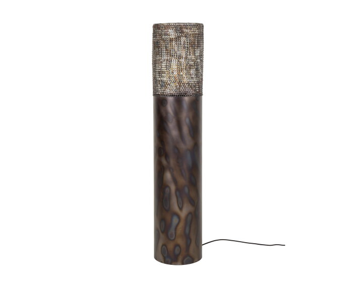 Vloerlamp &Oslash;25 cilinder 120cm - Zwart bruin