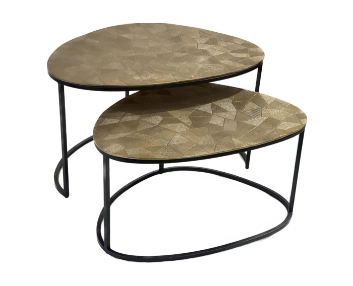Salontafel Ziva Gold | 90 cm