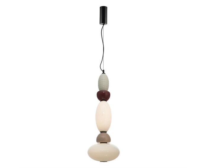 Pendant lamp Garca vertical - veelkleurig | BY-BOO