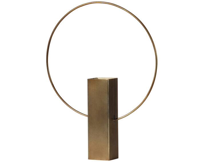 Ring Vaas Metaal Antique Brass 40cm - BePureHome