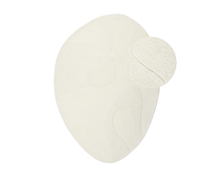 by fonQ Curves Vloerkleed - Naturel - Organisch - 160 x 230 cm