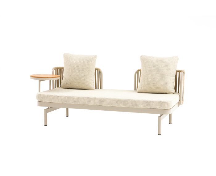 Tuinbank Isabeau met tafeltje - taupe