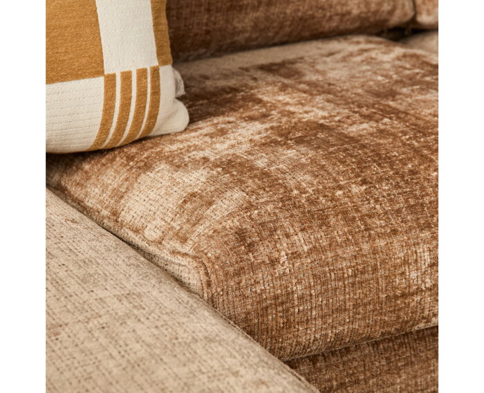 MySofa Teddy Hoekbank Cinnamon Divan Links+2,5 zits