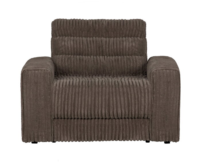 Date Fauteuil Grove Ribstof Mud - BePureHome