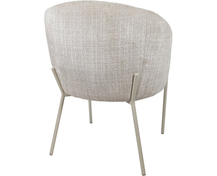 Eetkamerstoel Adele - beige poten - Cremona - Taupe 04 - Star Collection