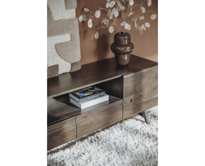 Tv meubel Aura acaciahout 180 cm - Espresso