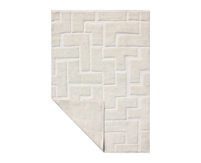 by fonQ Maze Vloerkleed - Off White - Rechthoekig - 160 x 230 cm