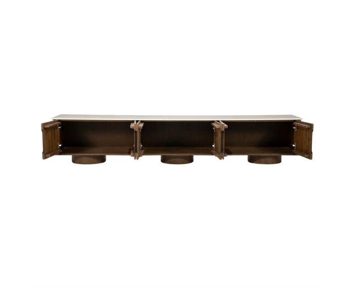 TV meubel Leandro 250x44cm - bruin | Eleonora