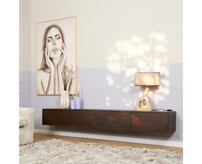 Zwevend tv meubel Vision Walnoot | 240 cm