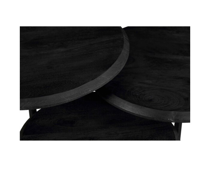 Salontafel Ohio Black | set van 3