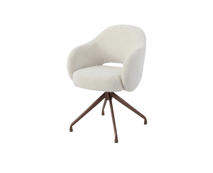 Porto Armstoel - Toro 25 cream - Anodic (draaibaar)