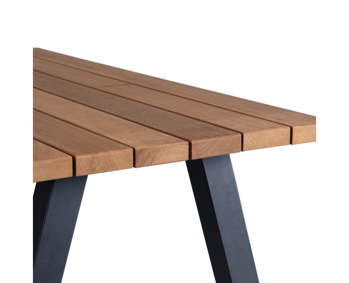 Tablo Outdoor Eettafel Ayous Naturel Met A-poot Metaal [fsc] - WOOOD Exclusive