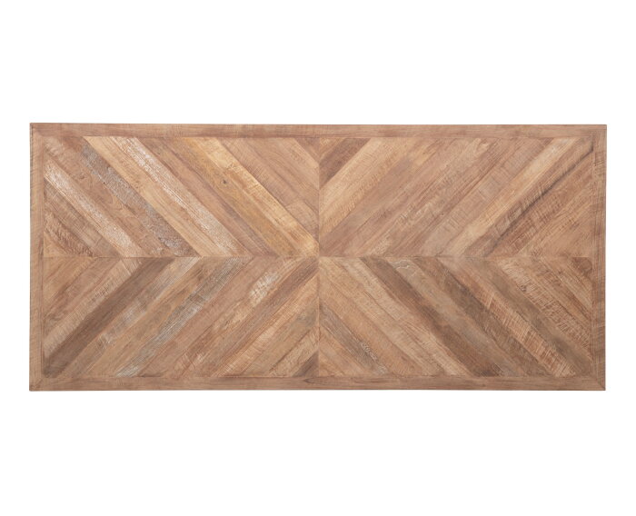 Masterpiece eettafel Einstein teakhout visgraat 220x100 cm