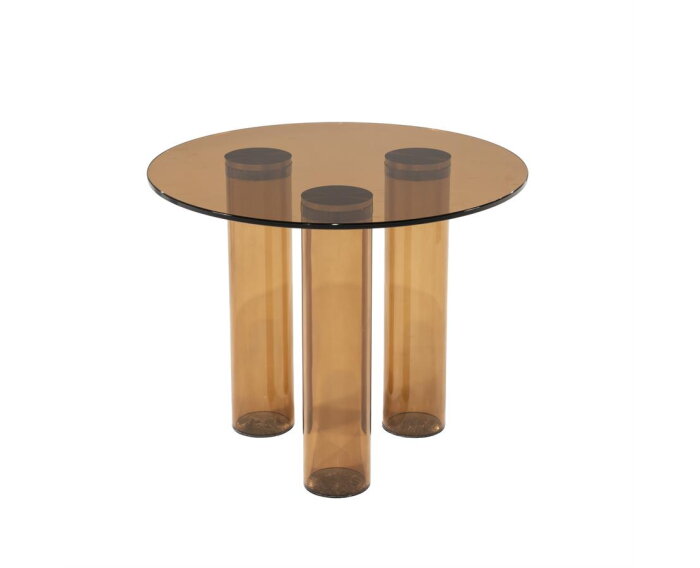 Side table Aero 50x50cm - bruin | BY-BOO
