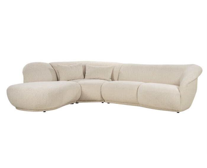 SEVN Emma organische modulaire hoekbank - Phat Sand - 310x259 cm - Zelf samen te stellen