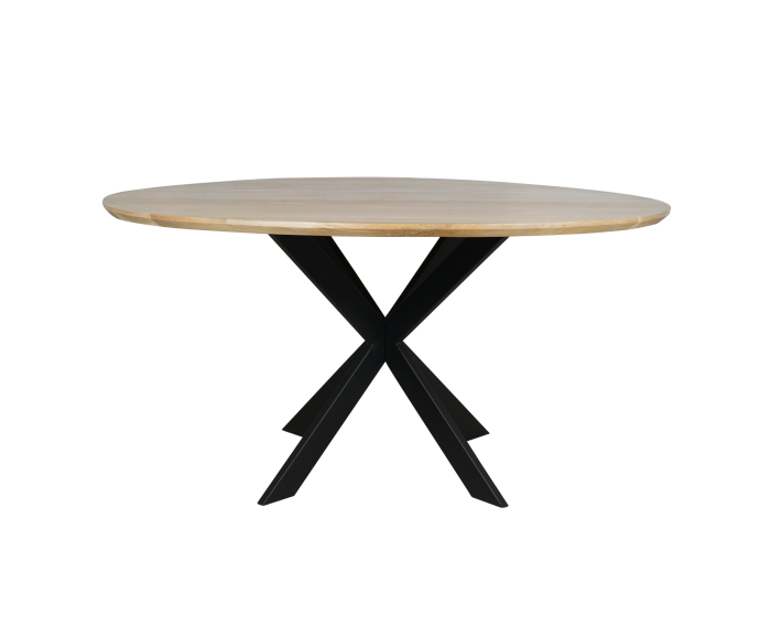 Eiken eettafel Ferris | Rond 110 cm | Naturel
