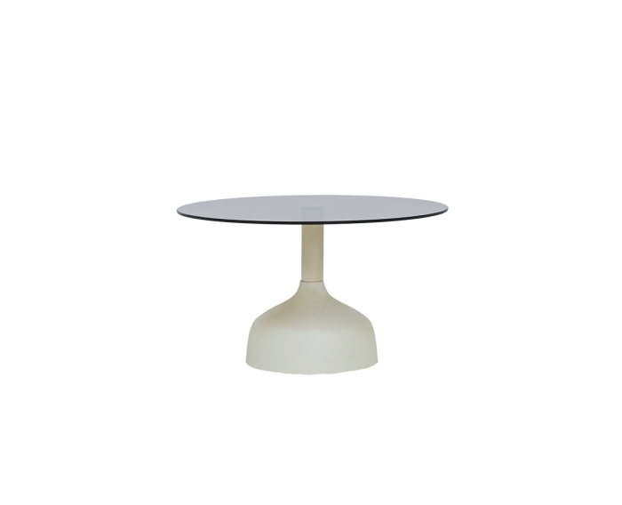 Elba coffeetable 70x70x38 KD white glass