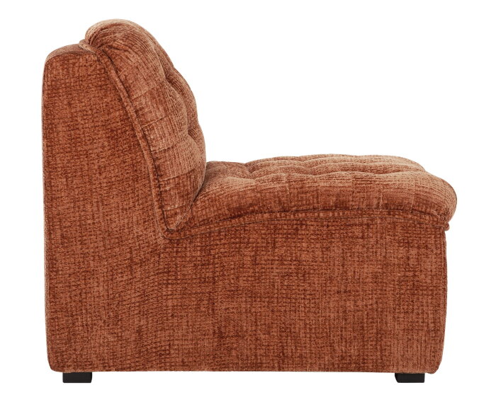 MUST Living fauteuil Liberty - Glamour cinnamon - 75x67x85 cm