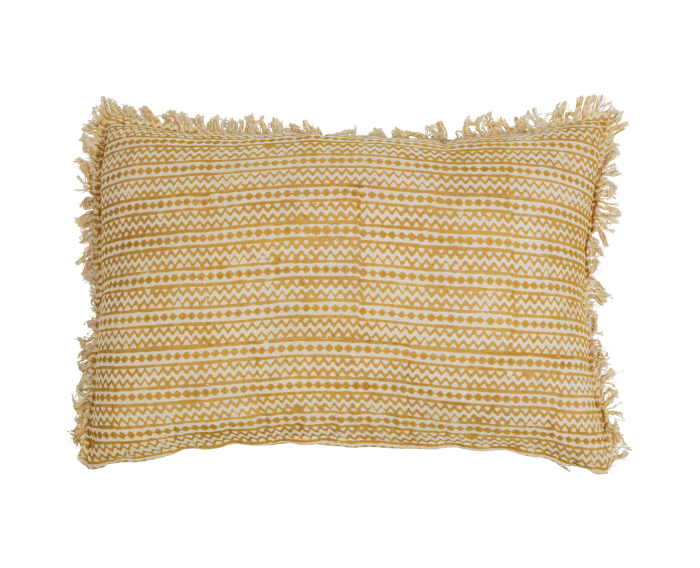 Streak Kussen Met Print Mosterd 40x60cm - BePureHome