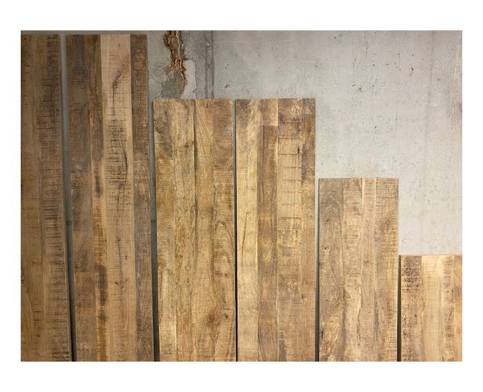 Houten plank van mangohout 2,5 cm dik kopen? 240x50 cm naturel