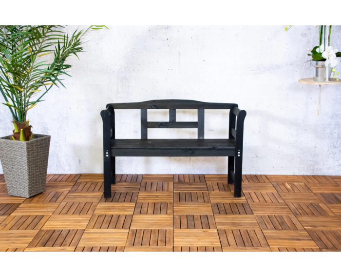 Tuinbank Friesen - zwart