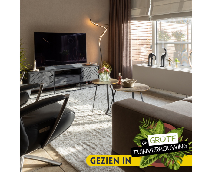 TV-meubel New York | Mango Metaal Zwart | 165 cm