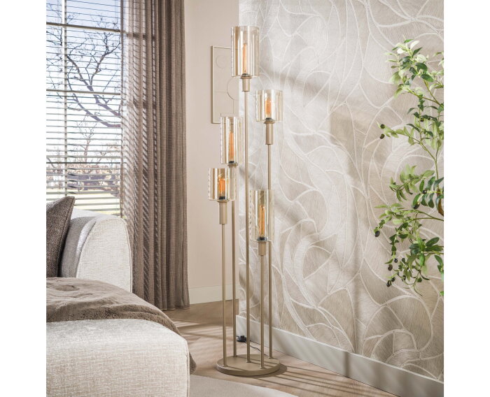 Vloerlamp Sepiora 5L - Beige