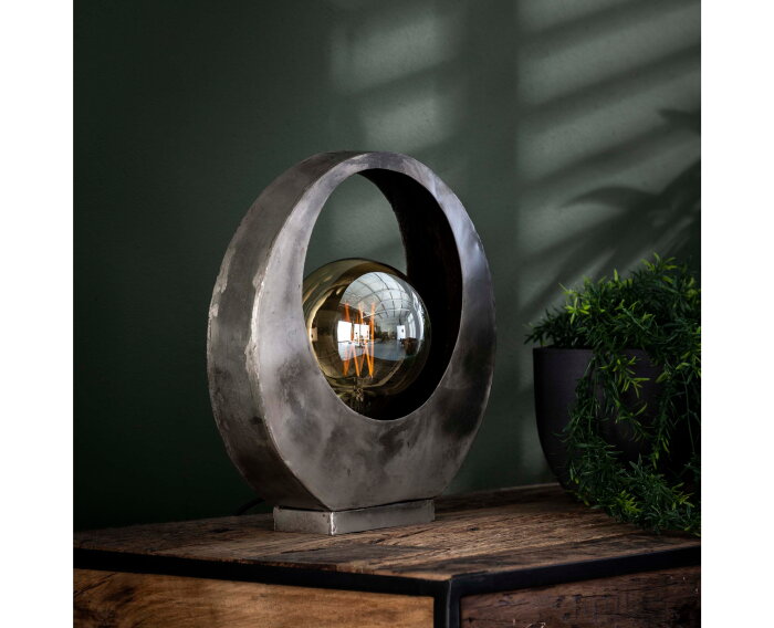 Tafellamp full moon - Oud zilver