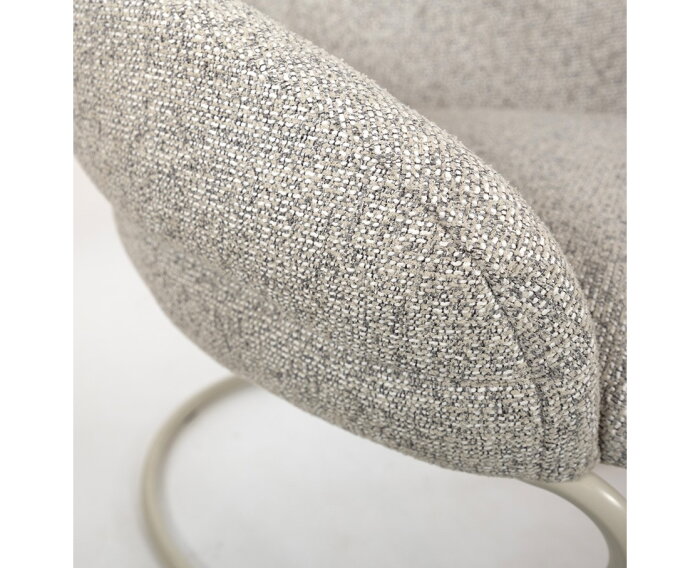 Taylor - armstoel - beige onderstel - Puente - Stone 09 - Star Collection