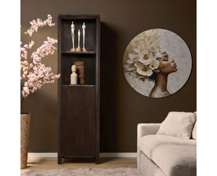 Boekenkast Dallas Bruin Mangohout 55 cm