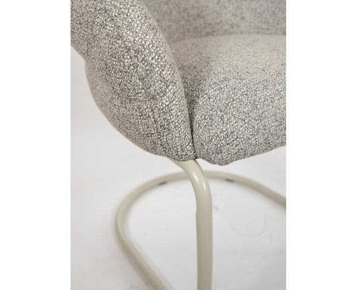 Taylor - armstoel - beige onderstel - Puente - Stone 09 - Star Collection