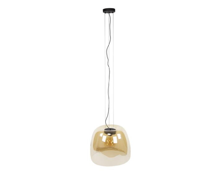Hanglamp 1L drift XL glass - Amber color glas