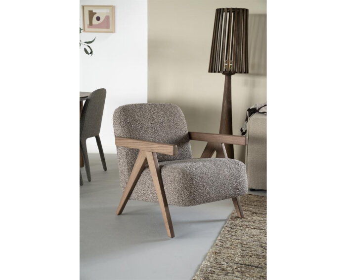 Fauteuil Francis - taupe | Eleonora