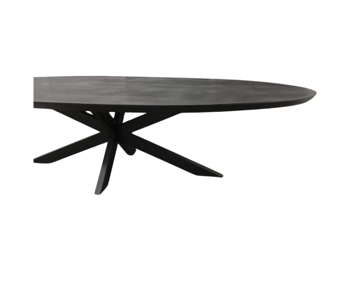 Eettafel Brandy Black | 210 cm | Ovaal